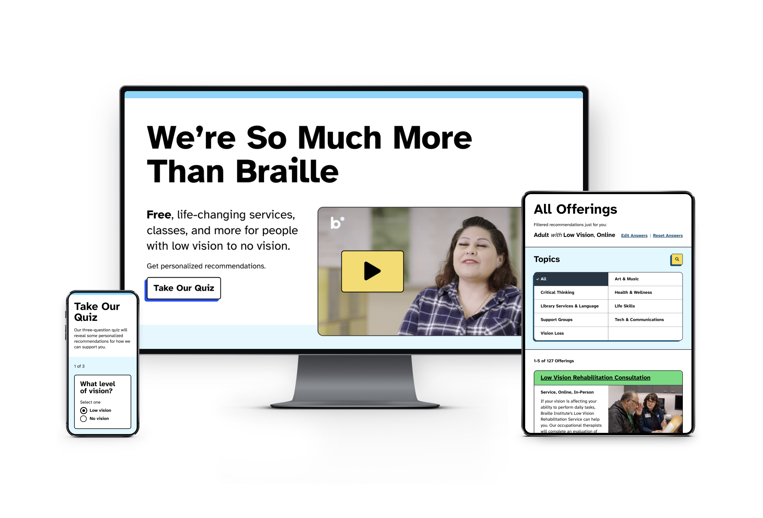 Braille Institute screenshots