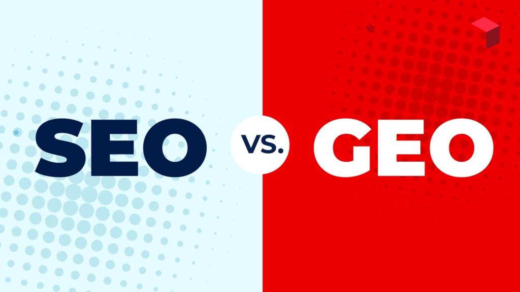 SEO vs GEO Blog Post Title Graphic